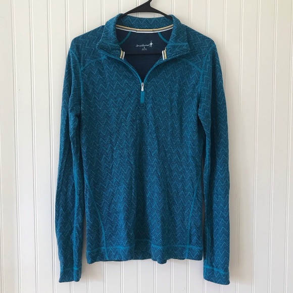 Smartwool Sweaters - NWOT Smartwool Merino Teal Quarter ZIP Pullover